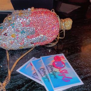 Stylish clutch that resembles an ice cream bar.